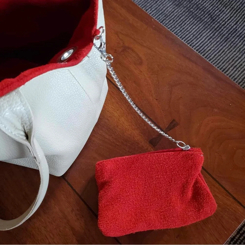 Creazioni In Pelle Genuine Leather Reversible Handbag Made In Italy - Picture 5 of 7